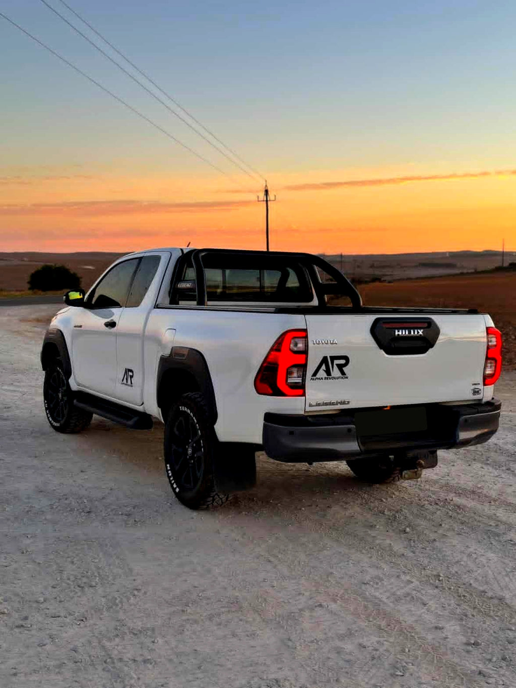 AR VEHICLE STICKER SET - BLACK (SOLD IN SETS OF 2)