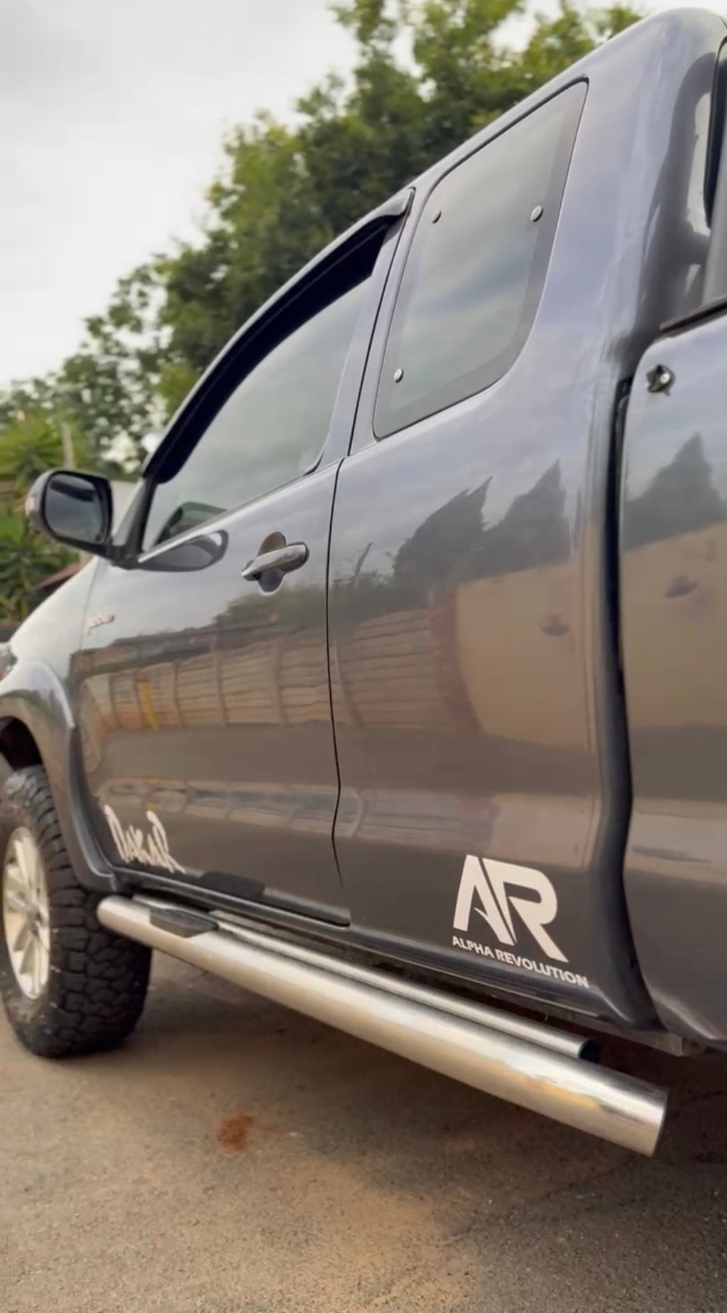 AR VEHICLE STICKER SET - WHITE (SOLD IN SETS OF 2)