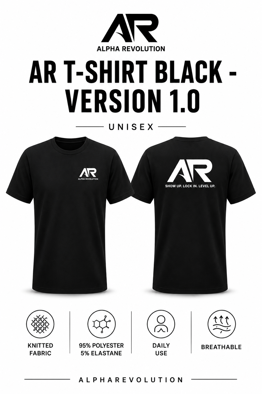 AR T-SHIRT BLACK- VERSION 1.0